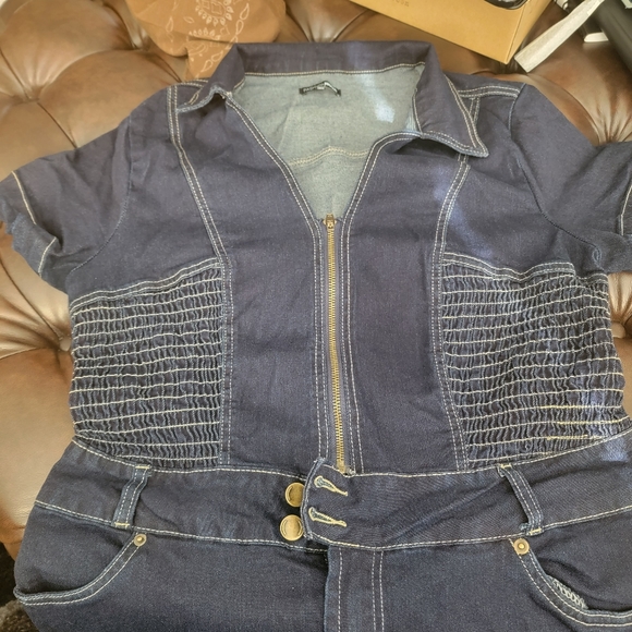 Day Dreaming Denim Jumpsuit - Picture 5 of 9